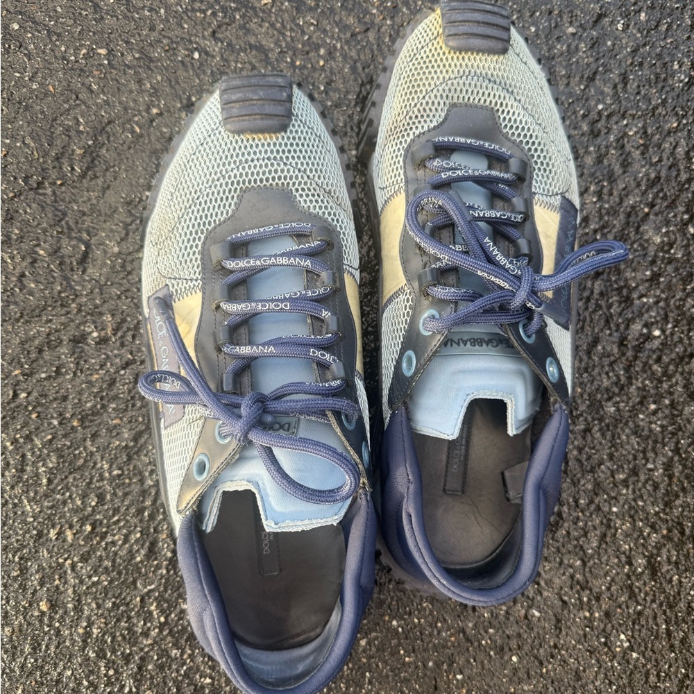 Dolce & Gabbana Navy and Light Gray Sneakers